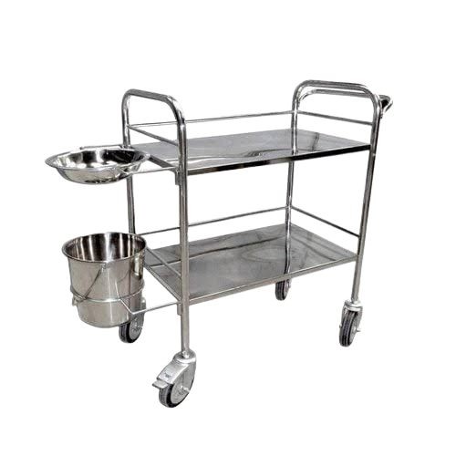 SS Hospital Dressing Trolley
